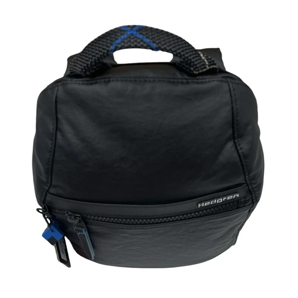 Hedgren Women's Vogue Small Backpack RFID Creased Black Size 12x10x3